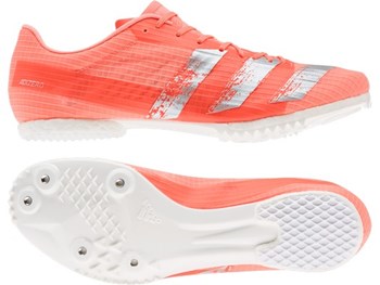 adidas Adizero Spikes |Coral|Silver Metallic| Cloud White forrunnersbyrunners