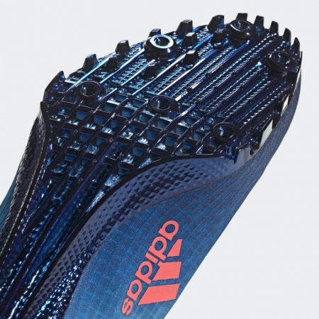 blue adidas track spikes