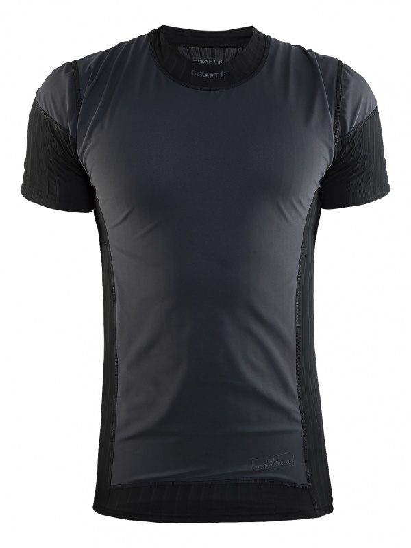 Craft Active Extreme Windstopper SS Top | Black - forrunnersbyrunners.com