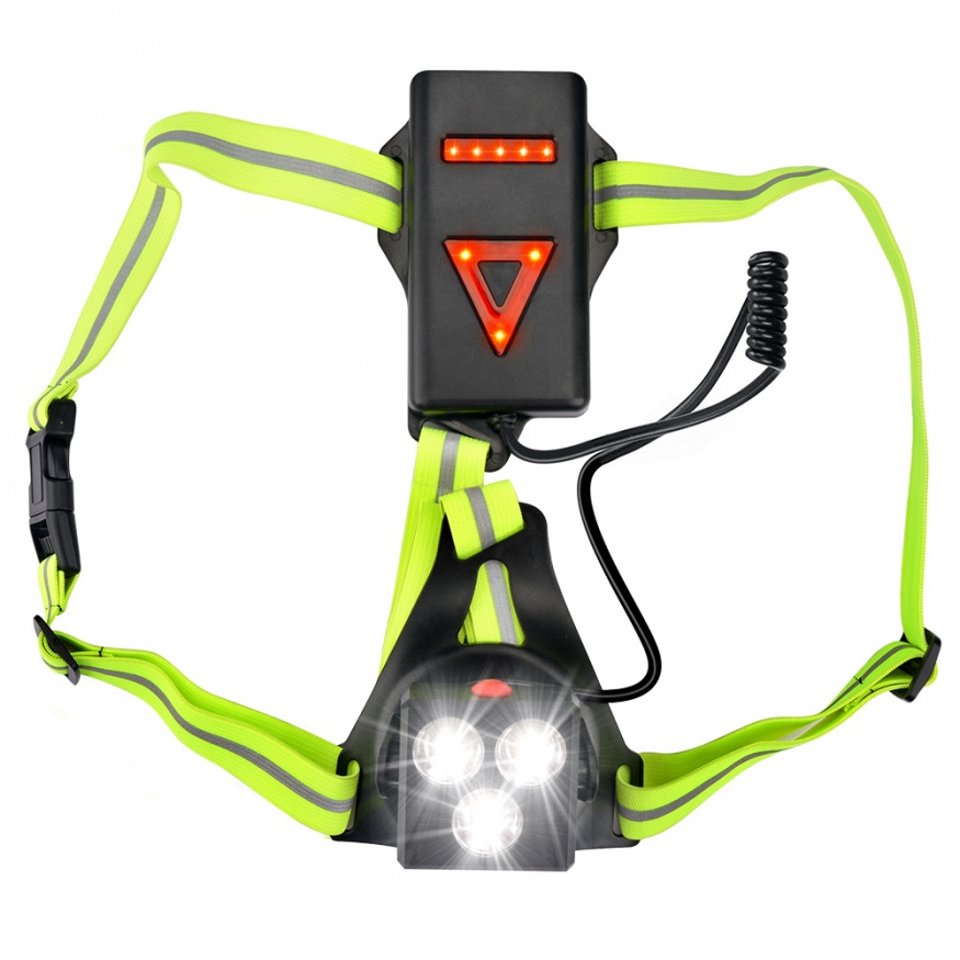 4R High Viz LED Running Chest Light | 500 Lumens| Hi-Viz Yellow ...