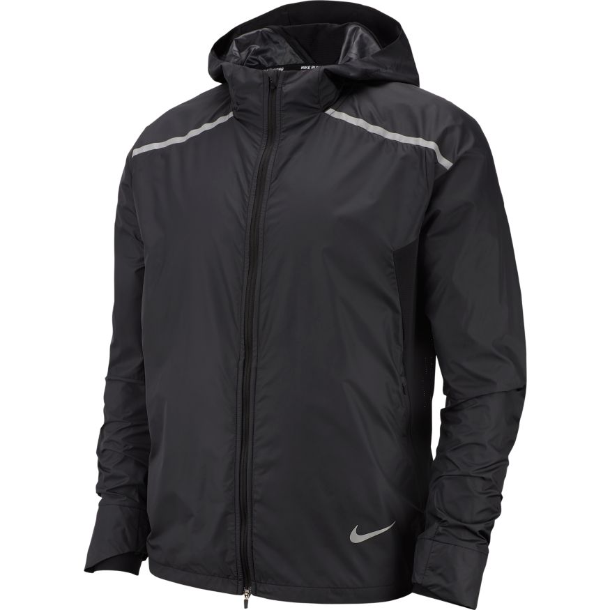 Nike Repel Running Jacket | Black|Reflective Silver - forrunnersbyrunners