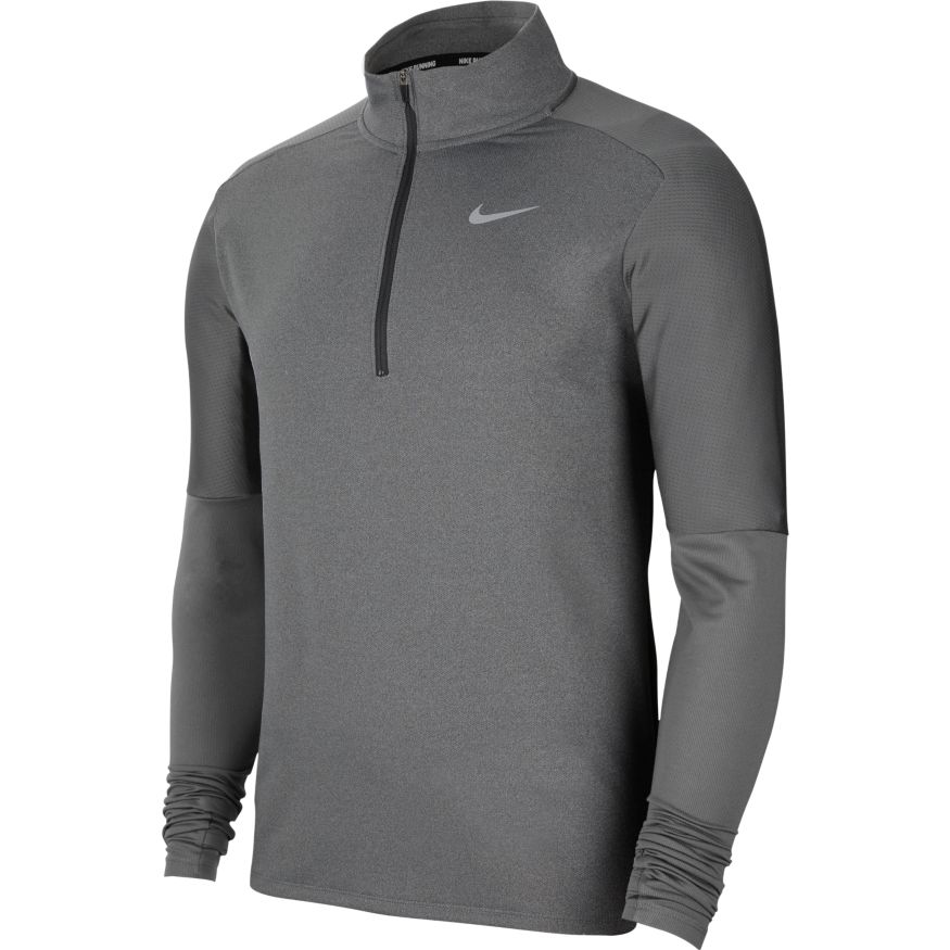 Nike Dri-FIT Element 1/2 Running Top | Smoke Grey|Black|Reflective ...