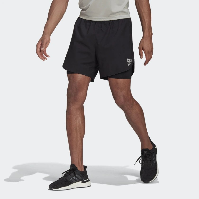 Fast Primeblue 2-in-1 Short | Black|Reflective Silver forrunnersbyrunners