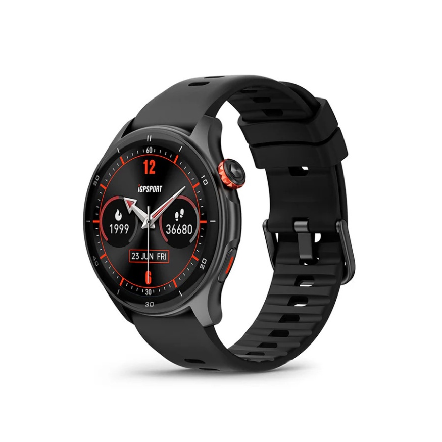 iGPSport LW10 Smart Watch With GPS & Heart Rate Monitor | Black