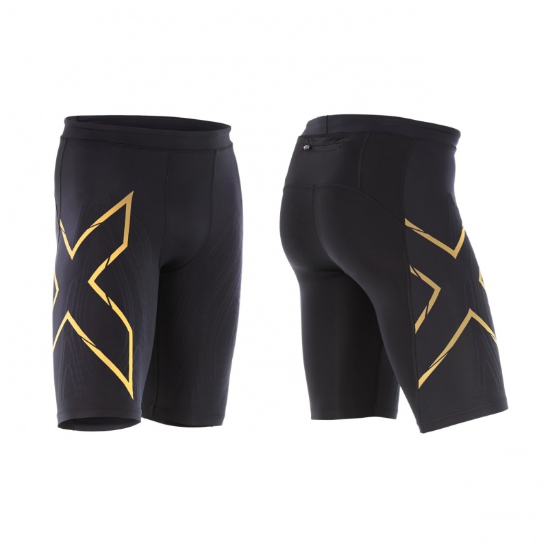 lobby Underholde religion 2XU Elite MCS Compression Short | Black|Gold - forrunnersbyrunners