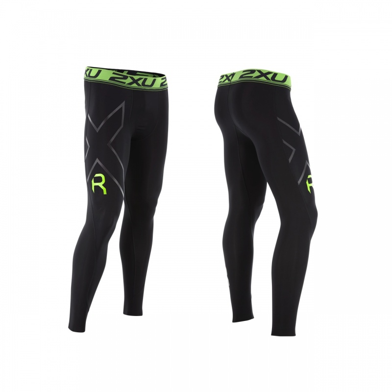 Løse er der indendørs 2XU Refresh Recovery Compression Tights | Black|Nero - forrunnersbyrunners