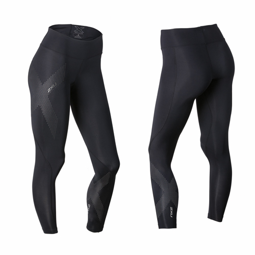 til eksil tjeneren Spiritus 2XU Mid-Rise Compression Tights Womens | Black|Silver - forrunnersbyrunners